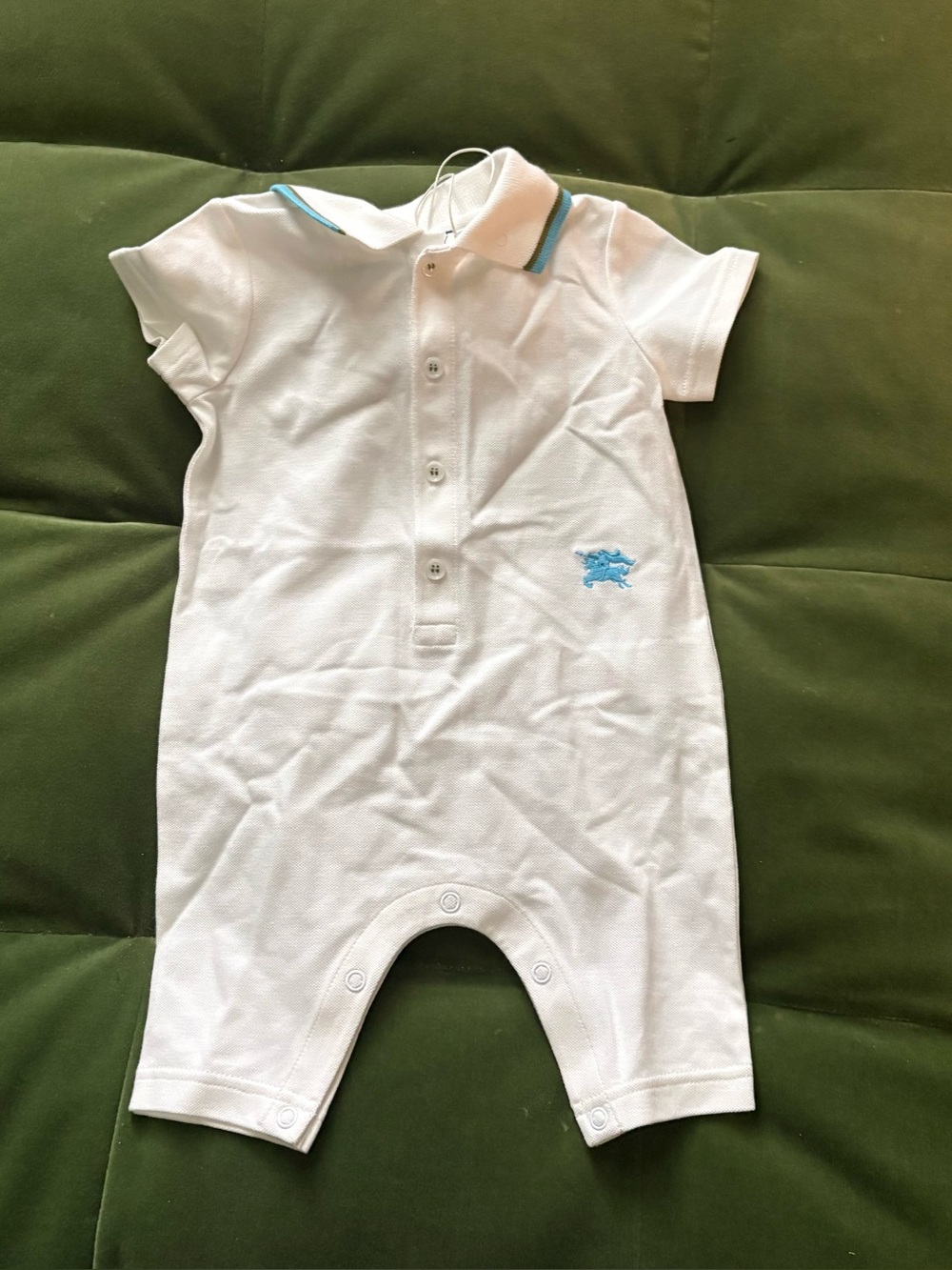 Burberry white onesie infant 3m boys